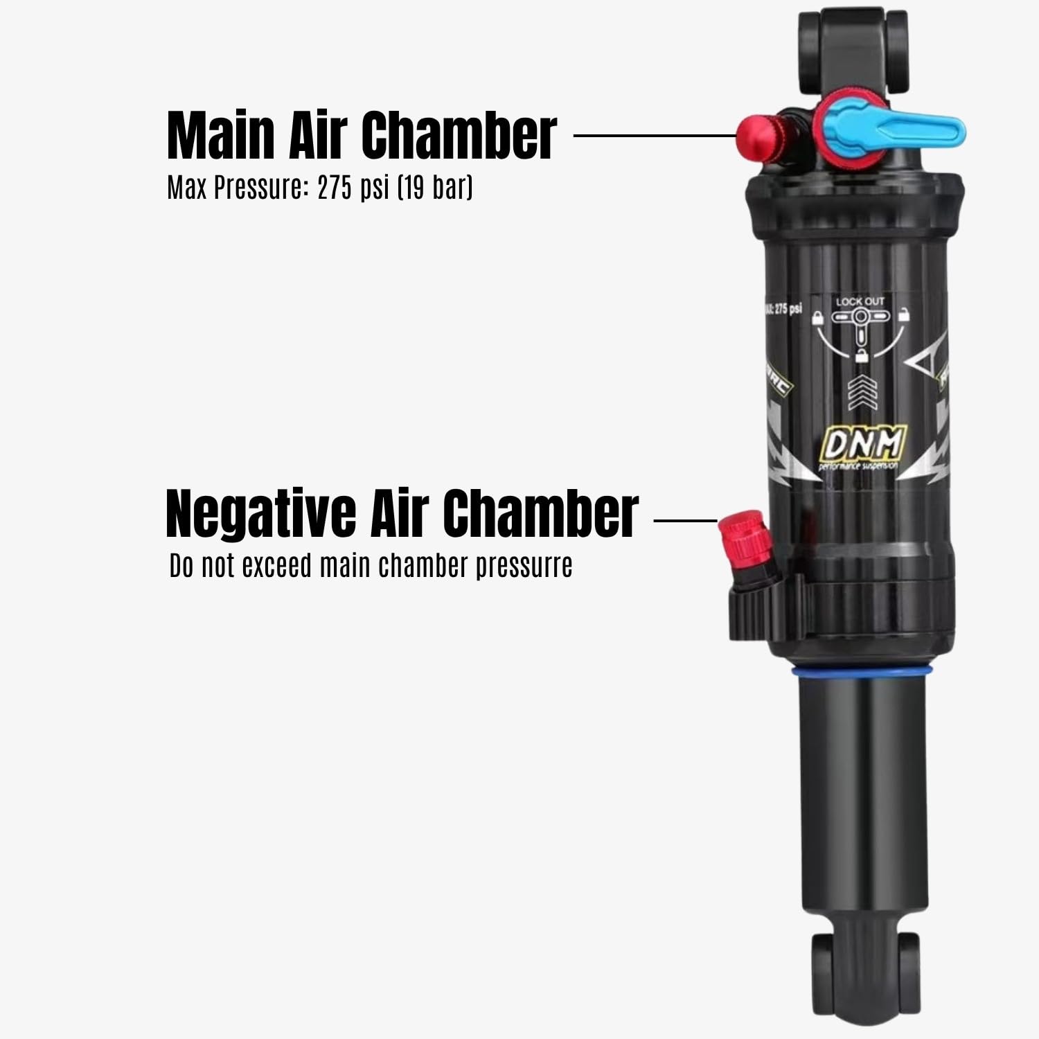 Amazon.com : DNM AO-39RC Rear Shock (AOY-36RC Upgrade), Air